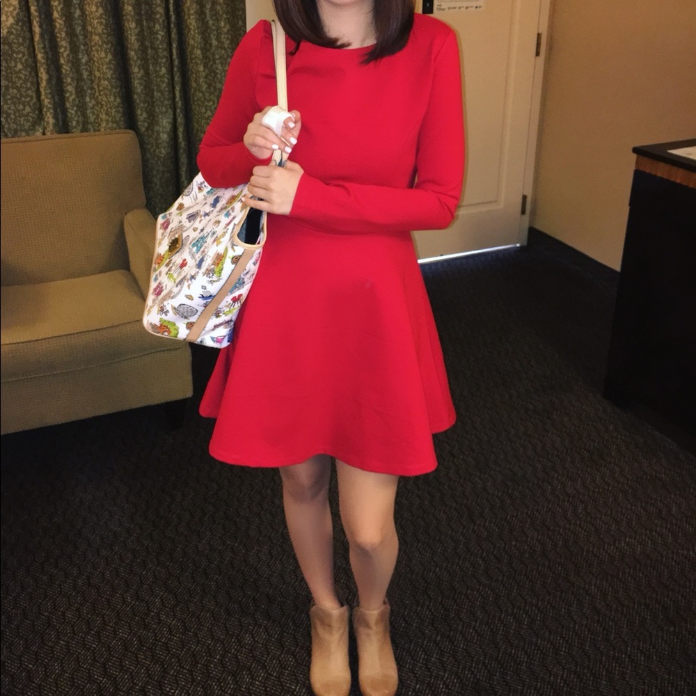 Red Long sleeve Lulu’s dress